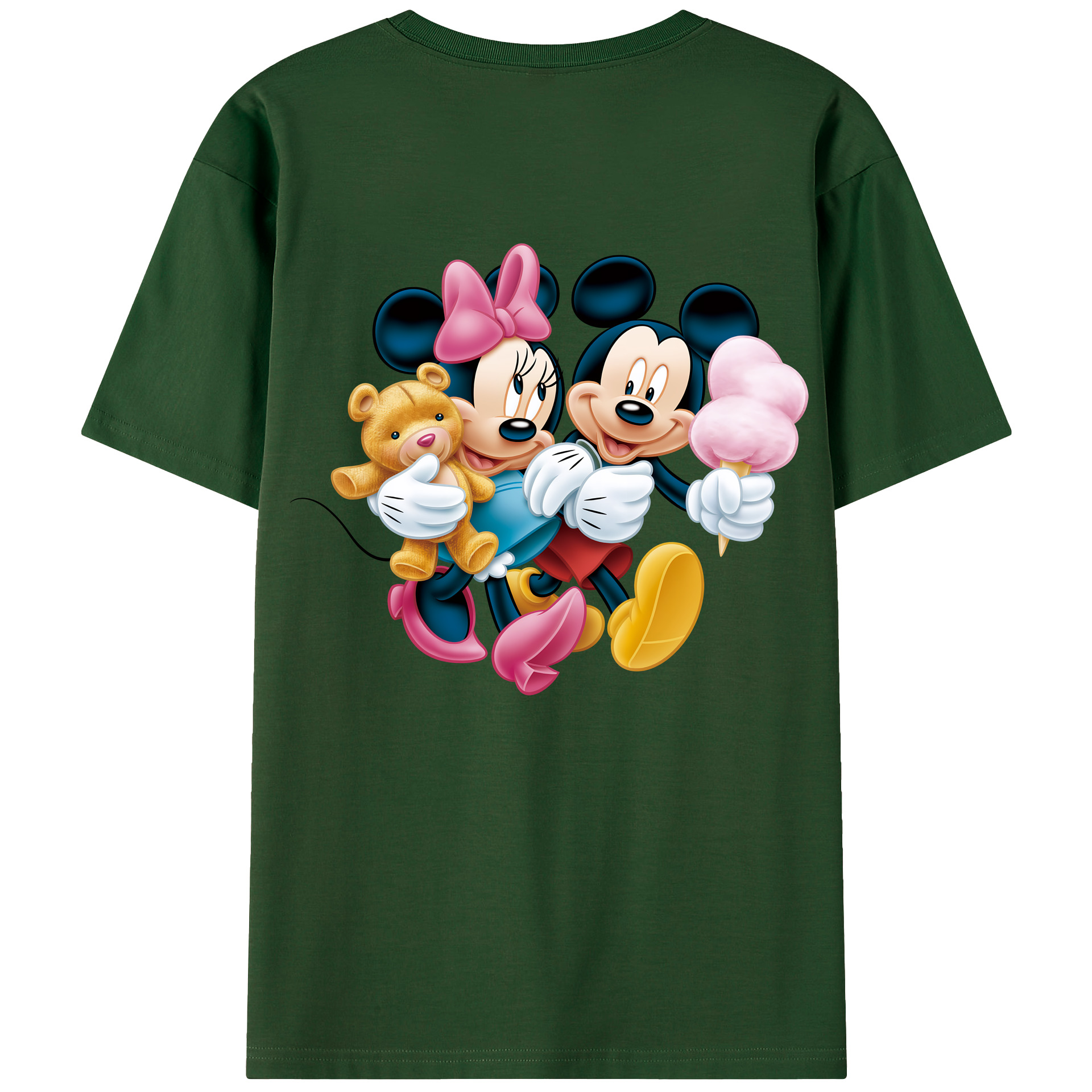 （画像用） ミッキーマウス Mickey Mouse 綿100％半袖Tシャツ（背面プリント）